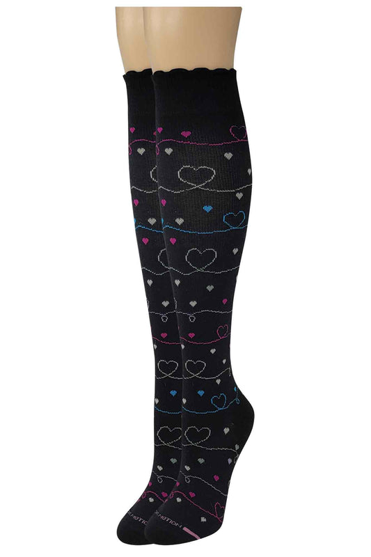 Knee-High Compression Socks | Heart Line | Women's (1 Pair)