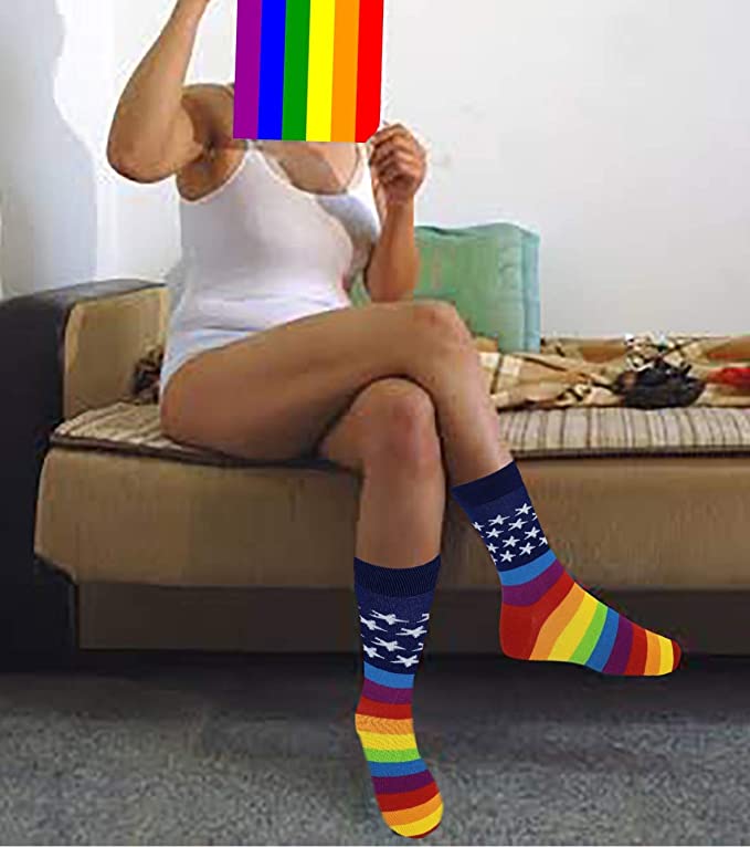 LGBT Novelty Dress Socks | Unisex (4 Pairs)
