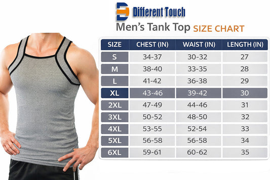 Men’s Tank Top Size Chart (S–6XL) – Find Your Perfect Fit Guide