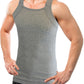 Square Cut G-unit Tank Top| Muscle Rib Basic Color A-Shirts | Men's