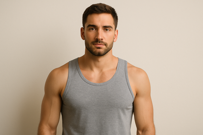 Muscle Ribbed Undershirts Tank Tops A-shirts Assorted Colors| BIG and TALL   | Men's (6 Pack )