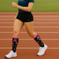 Women’s breast cancer charity socks – pink ribbon decorative knee-high pack