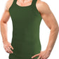 Square Cut G-unit Tank Top| Muscle Rib Basic Color A-Shirts | Men's