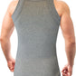Square Cut G-unit Tank Top| Muscle Rib Basic Color A-Shirts | Men's