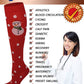 Compression Knee High Socks | Christmas Design | Women (6 Pairs)