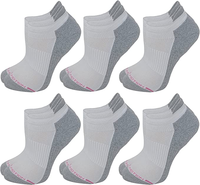 Ankle Compression Socks | Plain Basic Colors | Women's (6 Pais)