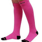 Knee-High Compression Socks | Solid Colors Nylon Sports | Unisex (1 Pair)