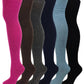 Women’s thigh high wool winter socks – cable knit over-the-knee style 6 pack