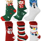 Warm unisex gripper socks – holiday colors and comfortable fit