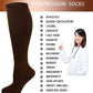 Compression Knee High Socks | Cotton Graduated solid color | Women (6 Pairs)