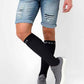 Knee-High Compression Socks | Solid Colors Nylon Sports | Unisex (1 Pair)