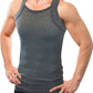 Square Cut G-unit Tank Top| Muscle Rib Basic Color A-Shirts | Men's