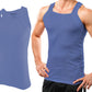 Square Cut G-unit Tank Top| Muscle Rib Basic Color A-Shirts | Men's