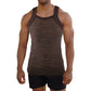 Brown Square Cut G-unit Style Tank Top
