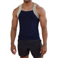 Navy Square Cut G-unit Style Tank Top for Men