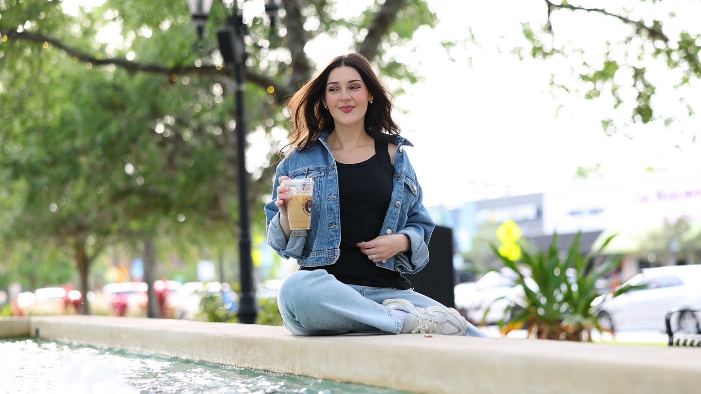 Different Touch Wide Trim Women's Tank Top - Stylish & Comfortable