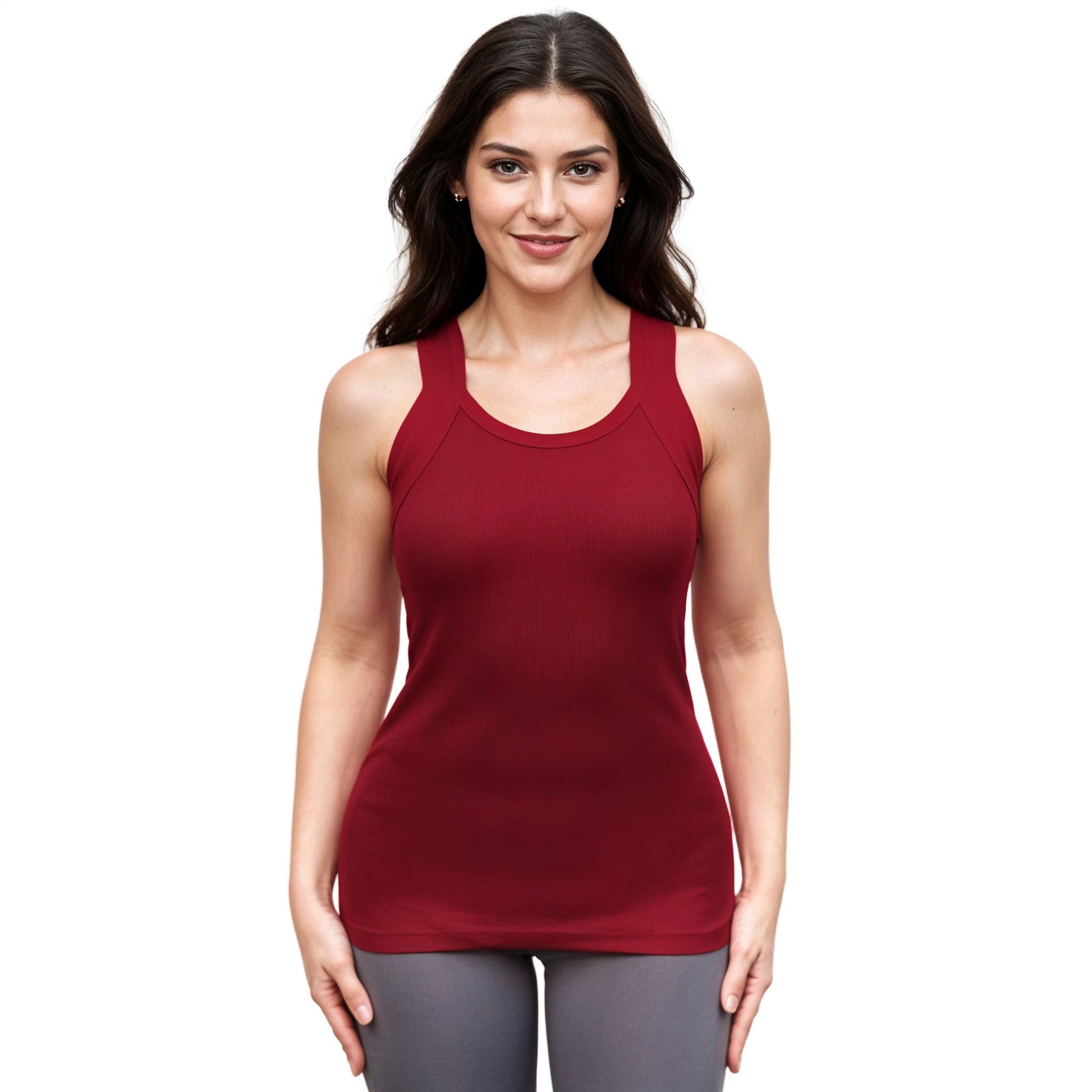 Red womens Tank Top