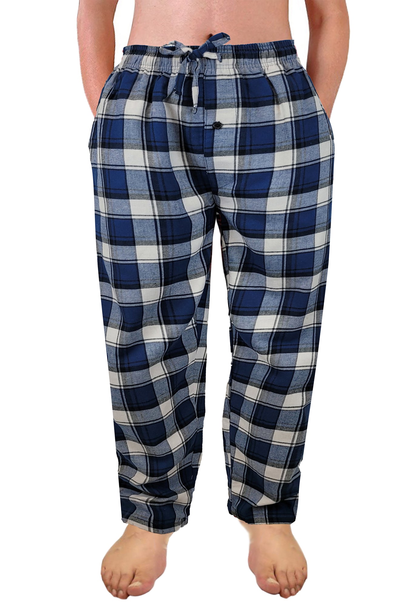 Cotton Lounge Pajama Pants for Men | Plaid S-6XL | Different Touch