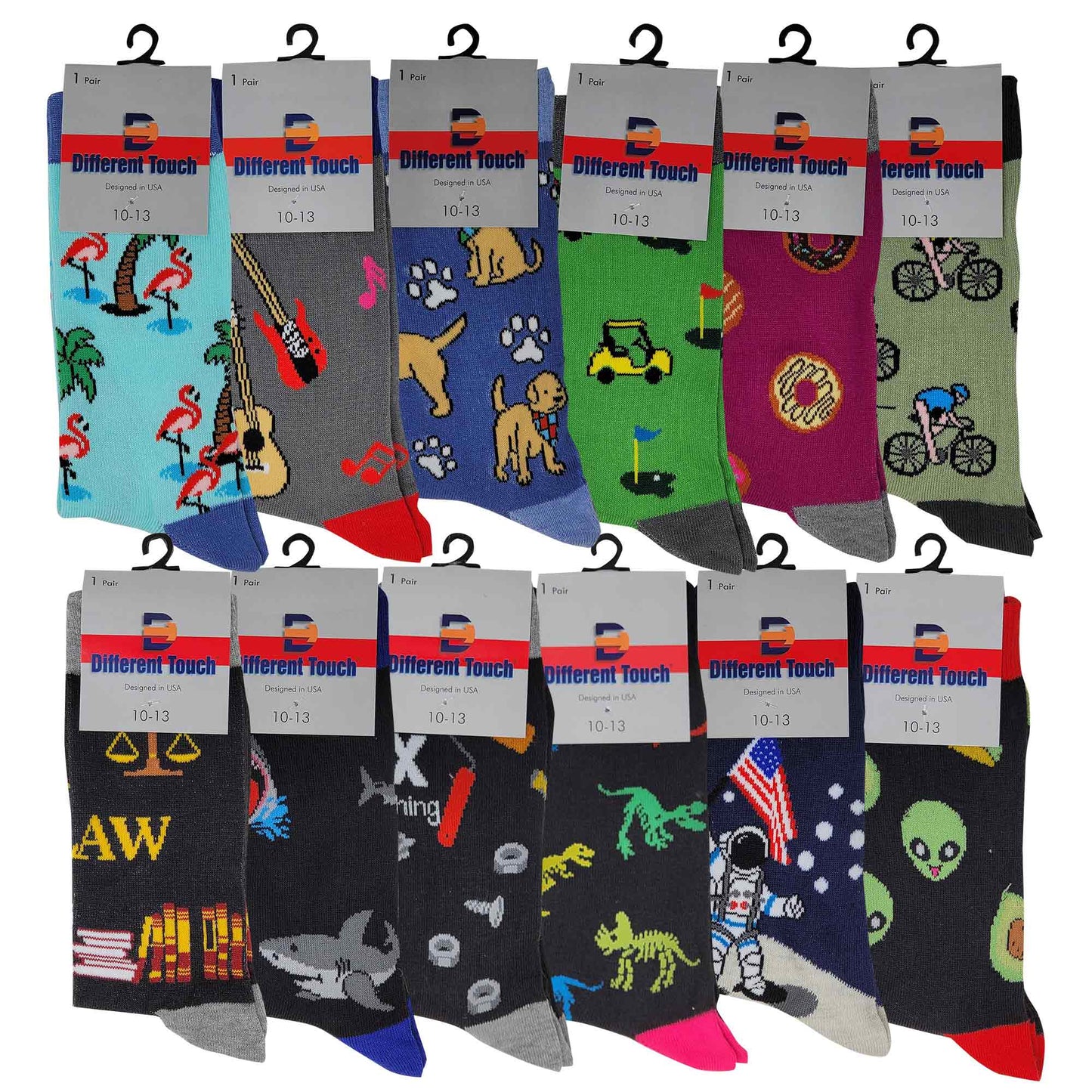 Dress Socks | New Assorted Design | Men's 12 Pairs