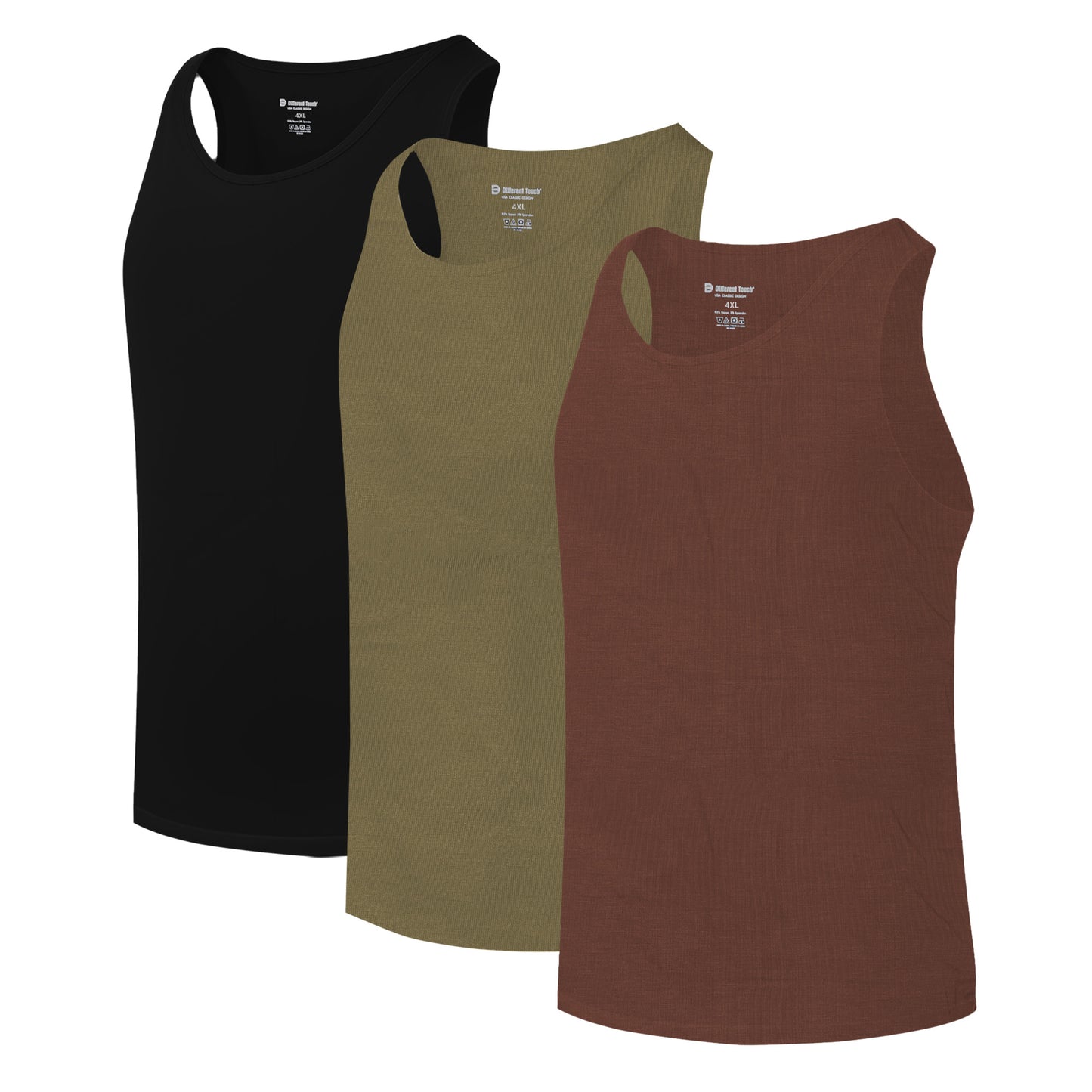 Undershirts Rayon Tank Tops | Bamboo Big & Tall | Men's (3 Pack)
