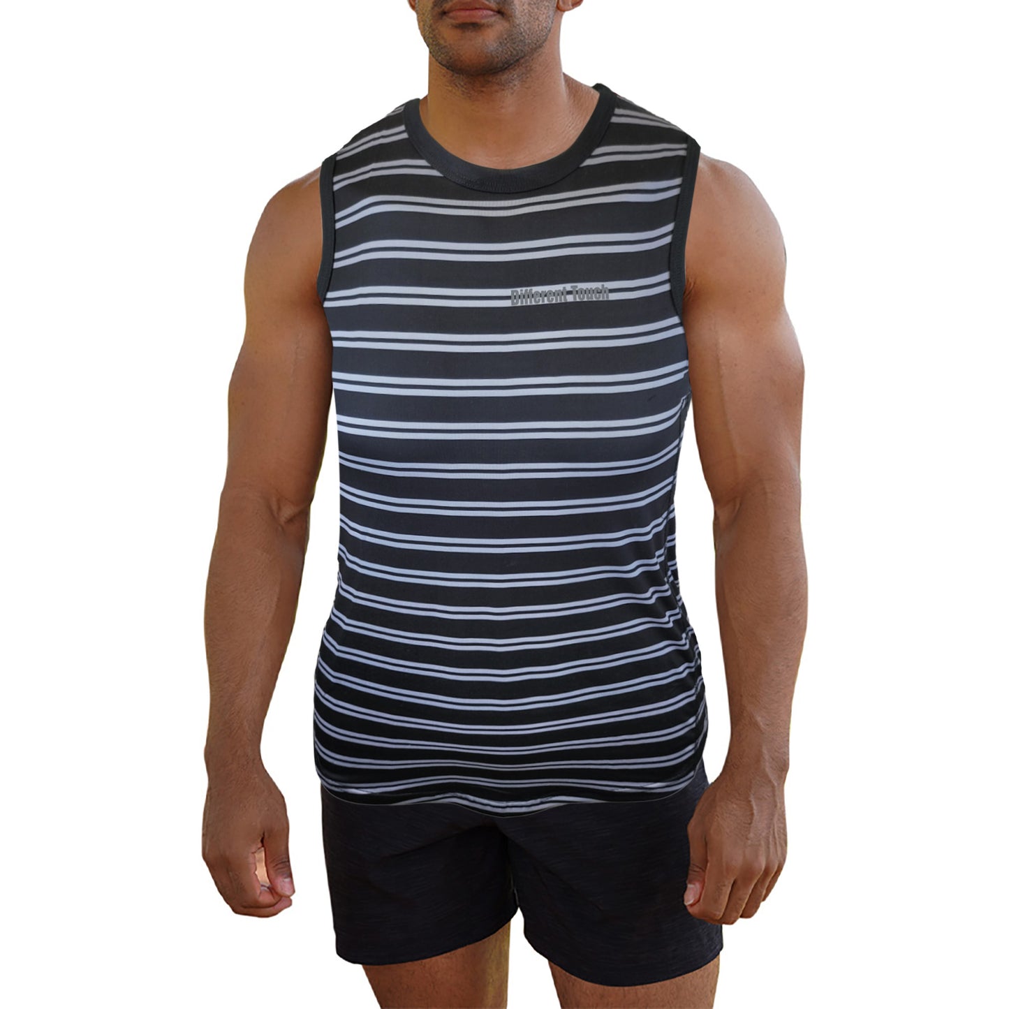 Crew Neck Muscle Tank Top | Active Gym Sleeveless | Men’s