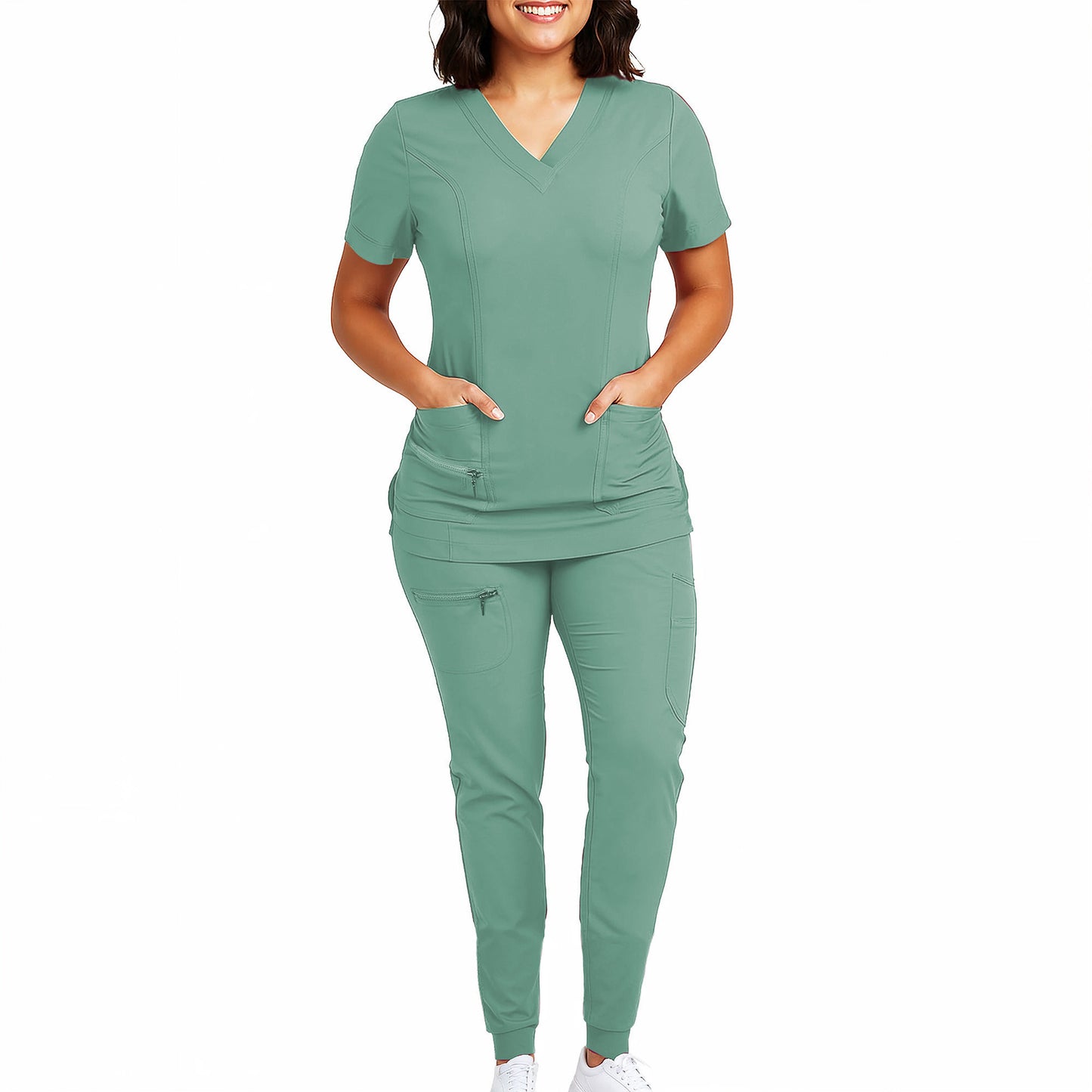 Women's Medical Uniform Scrubs set Workwear