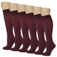 Knee-High Trouser Socks | Opaque Assorted | Sumona Womens (12 Pairs)