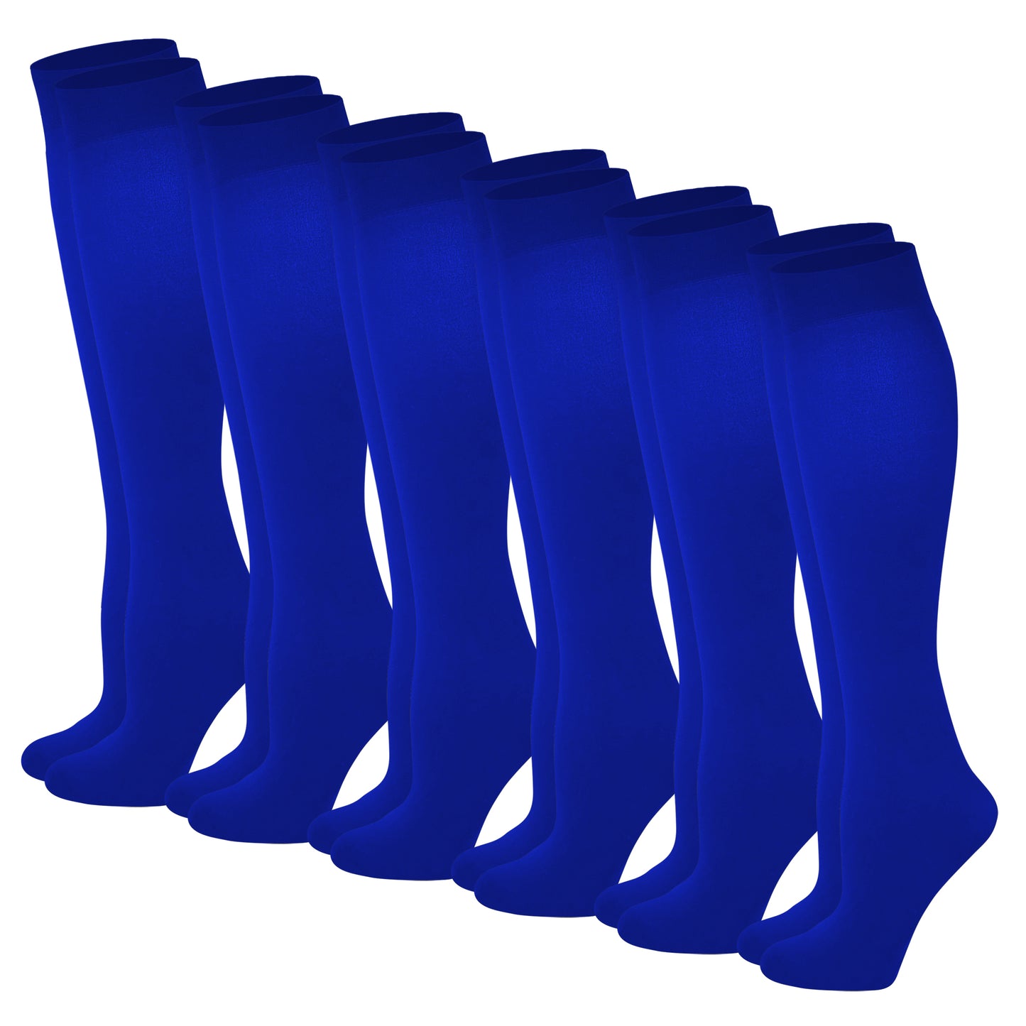 Knee-High Trouser Socks | Opaque Assorted | Sumona Womens (12 Pairs)