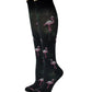 Knee High Compression Socks | Dr. Motion Flamingos | Women (1 Pair)
