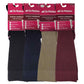 Knee High Compression Socks | Assorted Solid Colors | Womens (4 Pairs)