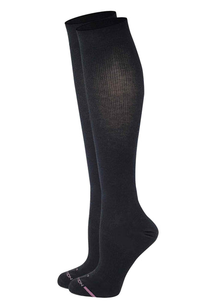 ladies knee high compression socks Black