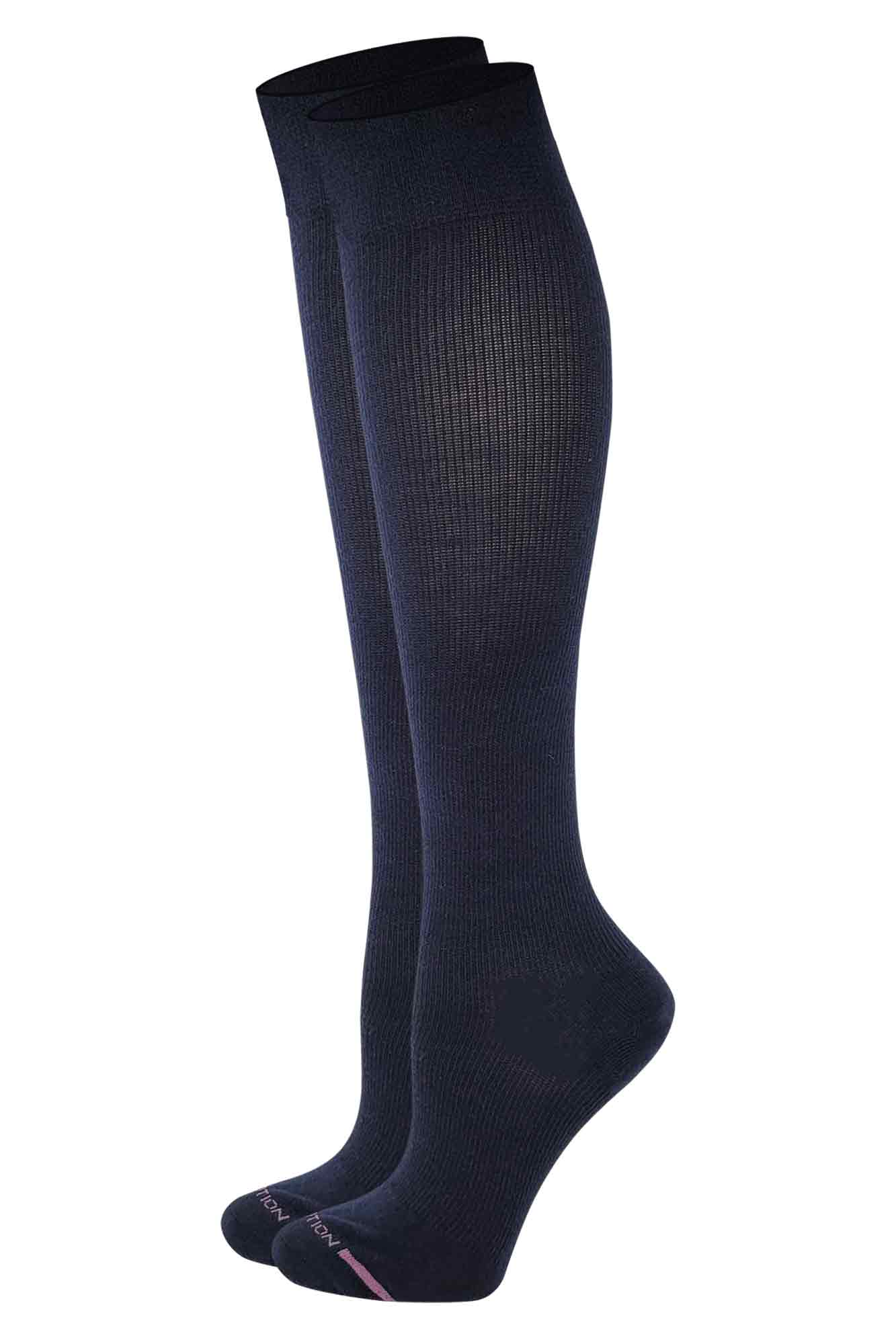 Moderate Everyday Compression Knee-High Socks| Solid one-color| Women's (1 pair)