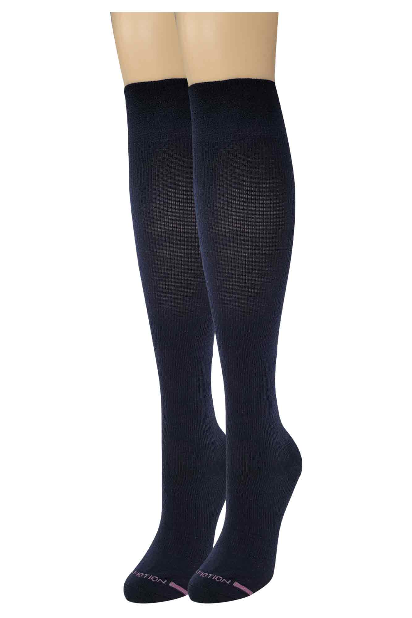 Moderate Everyday Compression Knee-High Socks| Solid one-color| Women's (1 pair)