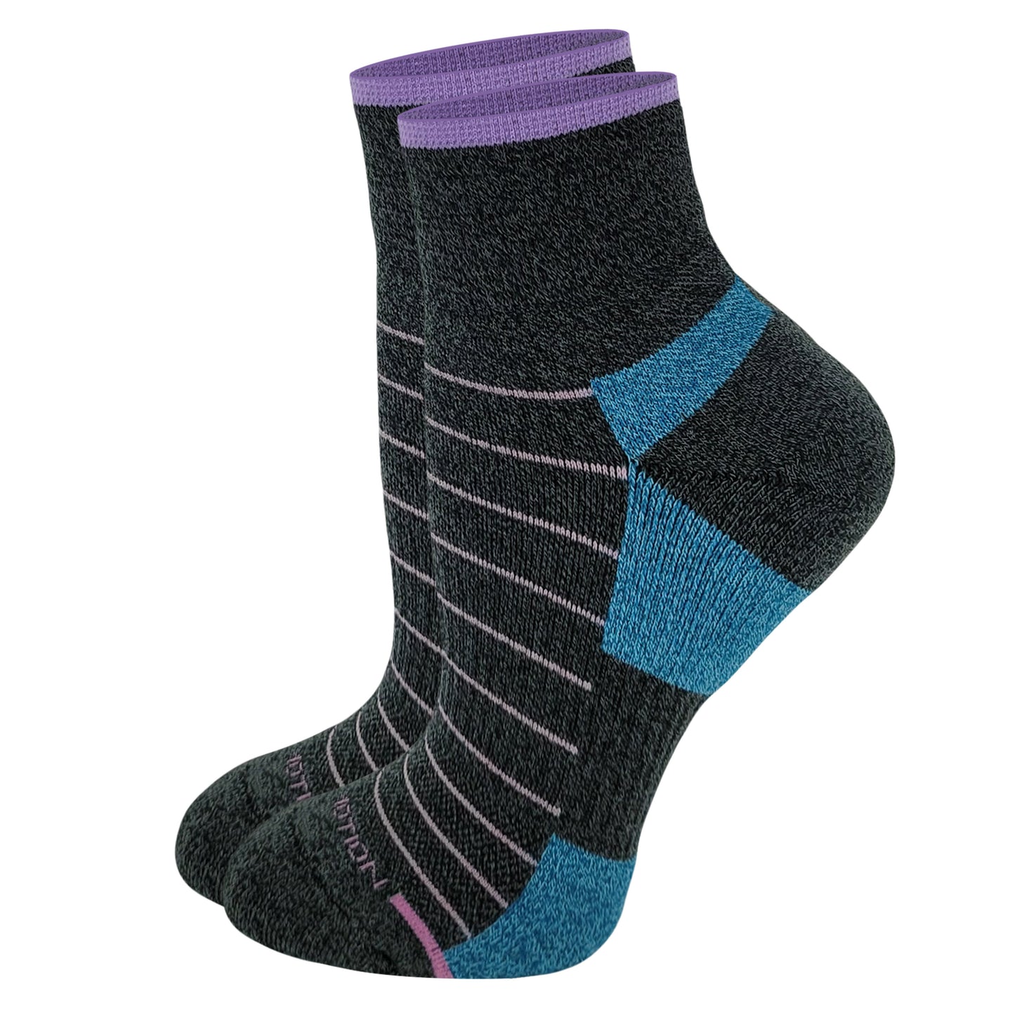 Quarter Compression Socks | Dr Motion | Blocks and Stripes (1 Pack)