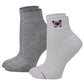 Quarter Compression Socks | Dr Motion Half-Cushion | Placed Butterfly (2 Pack)
