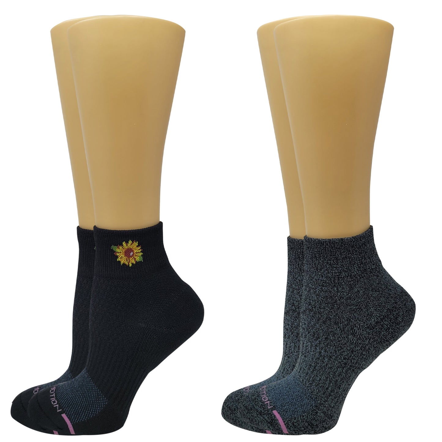Quarter Compression Socks | Sunflower| Dr. Motion (2 Pack)