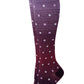 Compression Knee High Socks for women | Dots on ombre