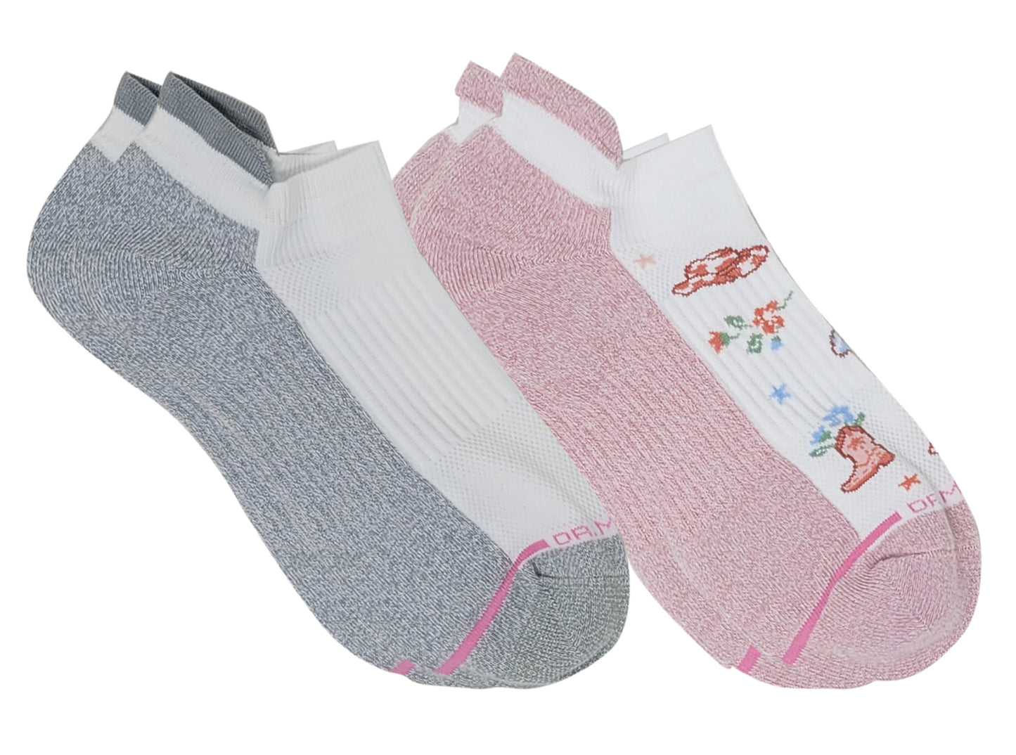 Ankle Compression Socks | Cowgirl| Dr. Motion (2 Pack)