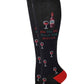 Knee-High Compression Socks | Christmas Wine Dr. Motion | Women (1 Pair)