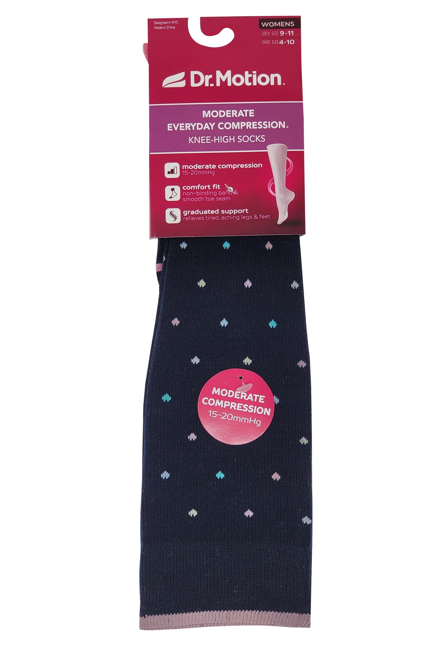 Compression Knee High 15-20 mmHG Socks for women | Mini Hearts