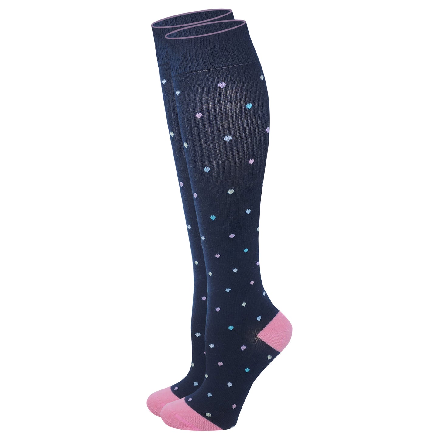 Compression Knee High 15-20 mmHG Socks for women | Mini Hearts
