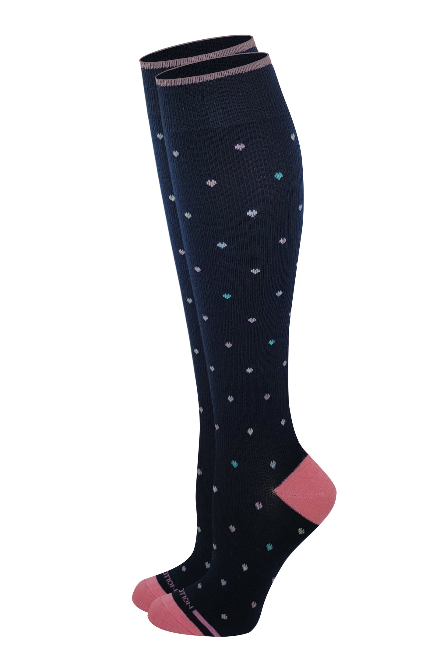 Compression Knee High 15-20 mmHG Socks for women | Mini Hearts