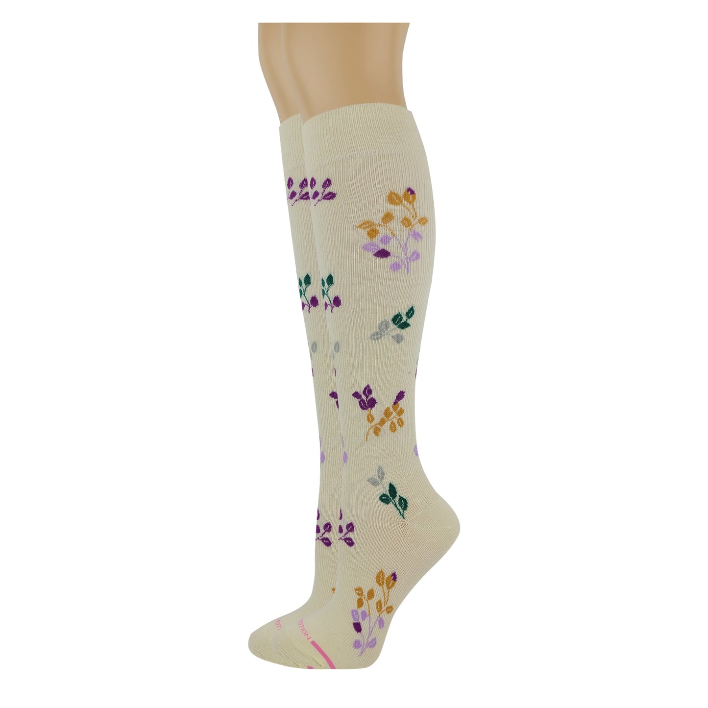 Moderate Everyday Compression Knee-High Socks| Floating Leaves| Women's (1 Pair)