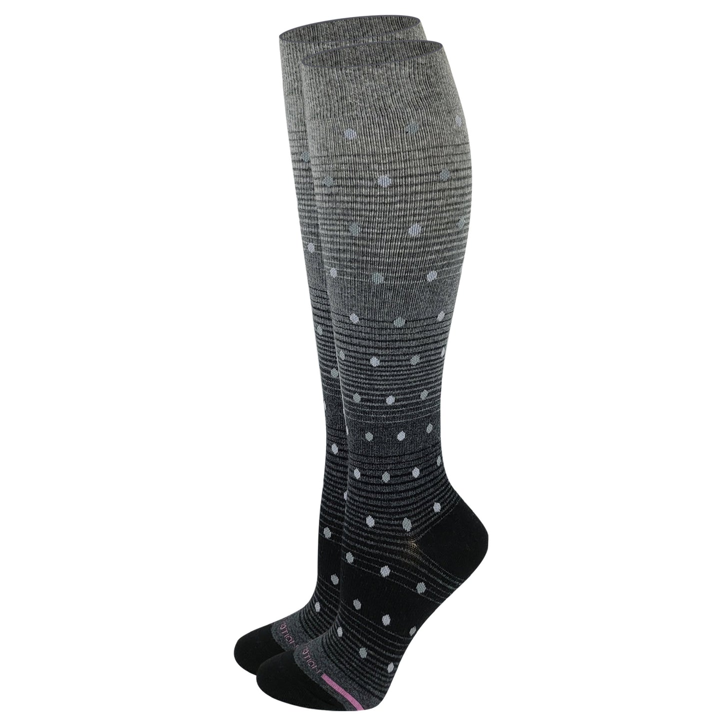 Moderate 15-20 mmHG Compression Knee-High Socks| Polka Dots| Women's