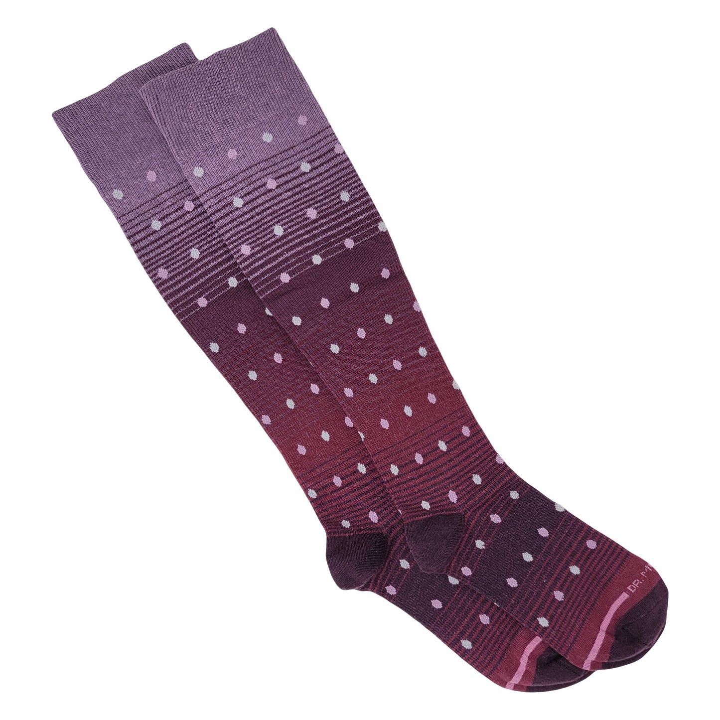 Moderate 15-20 mmHG Compression Knee-High Socks| Polka Dots| Women's