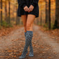 Knee High Compression Socks |Grey Heather| Women's (1 Pair)