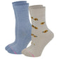 Crew Diabetic Socks | Sunflowers Half-Cushion | Dr Motion (2 Pack)