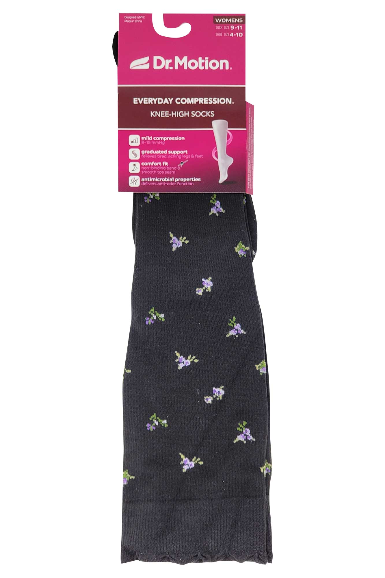 Knee High Compression Socks | Liberty Flower Microfiber | Women's (1 Pair)