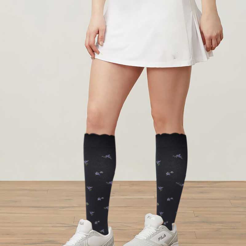 Knee High Compression Socks | Liberty Flower Microfiber | Women's (1 Pair)