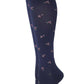 Knee High Compression Socks | Liberty Flower Microfiber | Women's (1 Pair)